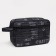 Lightning cosmetic bag, external pocket, pen, black color