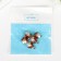 Decor for creativity metal, enamel, rhinestones "God's cow" 2x1.3 cm