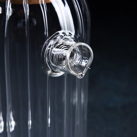 Glass jug with a cork lid "Eco", 1.6 l, 18 × 11 × 25 cm-2