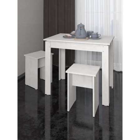 Stool, 350 × 300 × 450 mm, 2 pcs, the color is milk-3