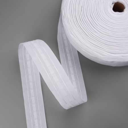 The curtain tape is classic, matte, 4 cm, 100 ± 1 m, white color-3
