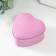 Casket Metal for a candle "Heart. Gloss" pink 7x7x3.5 cm