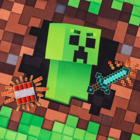 Children's Bag "Minecraft", 35 × 30 cm, green color-2