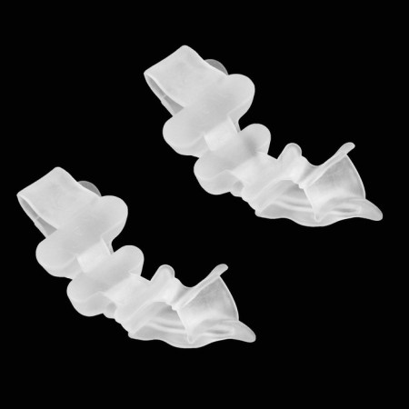 Correctors - separators for the toes, 4 separators, silicone, 10 × 4 cm, pair, white color-2