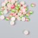 Decor "Pink-green gradient" d = 6 mm 10 g 200 pcs 5x2.5 cm mix