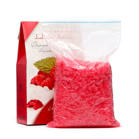 Salt with foam for baths frutti in Crema Raspberry in cream, 500 g