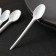 A set of plastic disposable spoons of tea, 12.5 cm, 12 pcs, white color