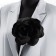 Tekstil "flower" camellia, black color