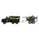 Metal truck "Ural" Army with a trailer ", inertia, scale 1:43, green color
