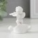 Polystone souvenir "Snowty angel with a violin on the leaf" 6.2x6.4x3.3 cm