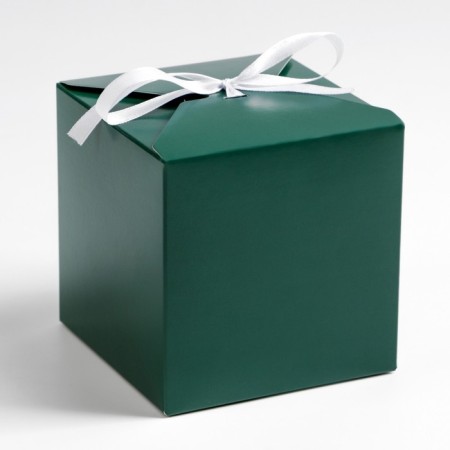 Folding emerald box, 10 x 10 x 10 cm