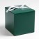 Folding emerald box, 10 x 10 x 10 cm