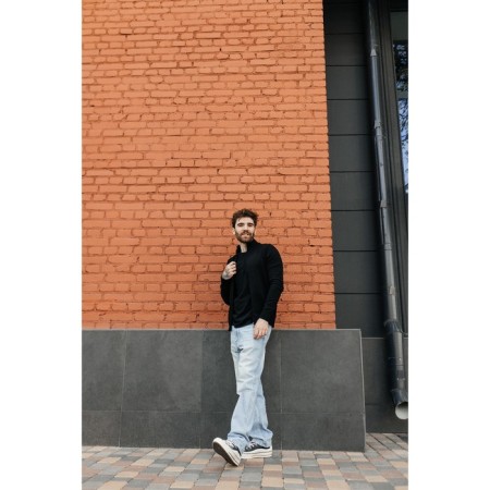 Jumper male ise, size 58, black color-8