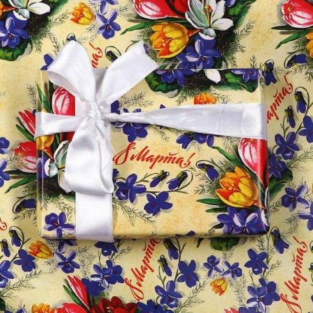 Glossy packaging "tulips", 70 × 100 cm, 1 pc.-1