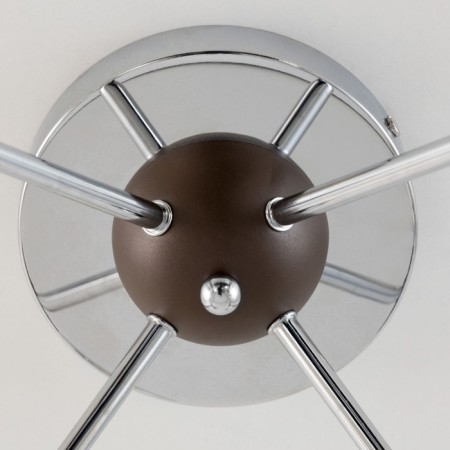 Ceiling chandelier Citilux "Til" CL138185, 80x80x30 cm, 8x60W, E27, brown color-13