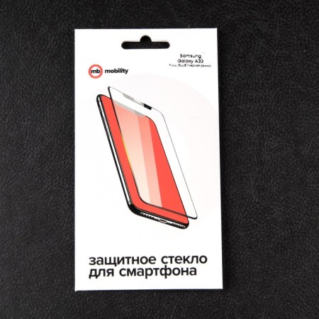 Protective glass Mobility, for Samsung Galaxy A33, full glue, black-2