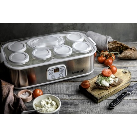 Yogurtnitsa Steba JM 3, 30 W, 180 ml, 8 containers, timer, glass, silver-1