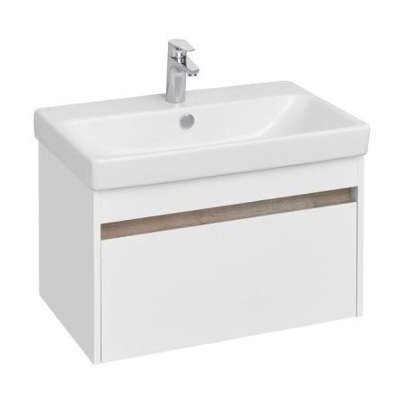 Tumba under the Aquaton sink Marty, 70 cm, white color, oak endgrain