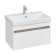 Tumba under the Aquaton sink Marty, 70 cm, white color, oak endgrain