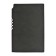 Lowed diary, 130x200 mm 128 sheets, leatherette, gray block 70 g/m2, lies, branch for a handle, gray