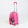 Small suitcase 18 "on a zipper, pink color