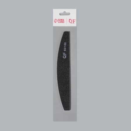 File - emery, abrasiveness 80/100, 18 cm, black color-4