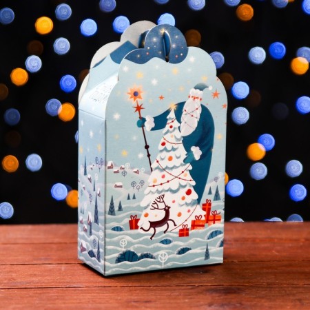 Gift box "Fantasy" in green 11.1 x 5.8 x 20.5 cm