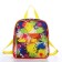 Baby backpack on zipper, external pocket, colorful color
