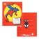 Notebook in a ruler of 12 sheets, 5 types of mix, cover coated cardboard, spider-man