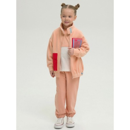 Jacket for girls, height 110 cm, peach color-6