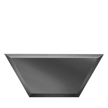 Mirror graphite tile "Feature" with a fatcet 10 mm, 250x108 mm