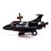 A plane F-116, light and sound, works from batteries, black color