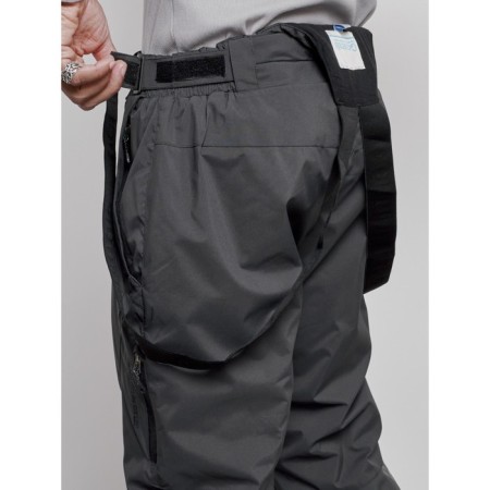 Semi-combinezone ski insulated male winter, size 48, dark gray color-15