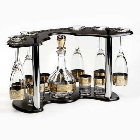 Mini-bar "Versailles" Bar Stande, Capherine, 6 glasses, 6 piles