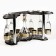 Mini-bar "Versailles" Bar Stande, Capherine, 6 glasses, 6 piles