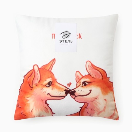 Ethel Pillow "A Complicated couple", 40*40 cm, 100% p/e, velor-4