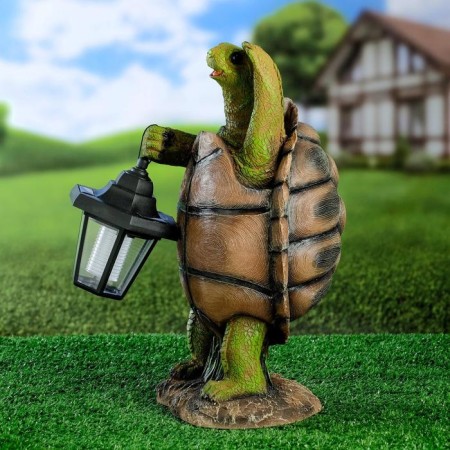 Garden Light "Turtle with a Lantern" 20x18x37cm-2