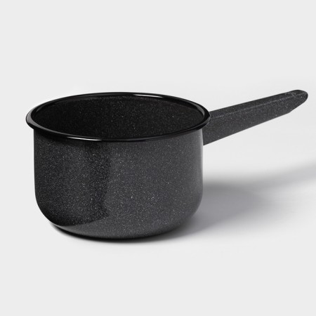 Cylindrical bucket, 1.5 l, without decolle, metal handle, induction, color mix-6