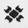 Connector Ultraton X-shaped black 4.6x4.6x0.6 cm