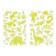Book with luminous stickers "Dinosaurs Time", 40 stickers, 4 p.
