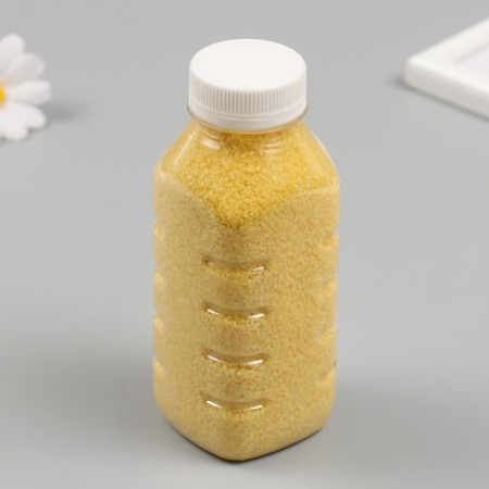 Color sand in bottles "Yellow" 500 grams mix-6
