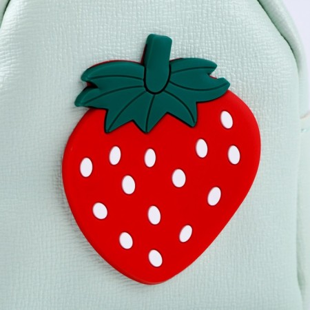 Bag for the doll "strawberries", green color-2