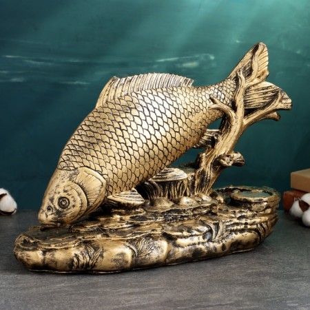 Bottle stand and glasses "Fishing" 30x45x25cm-3