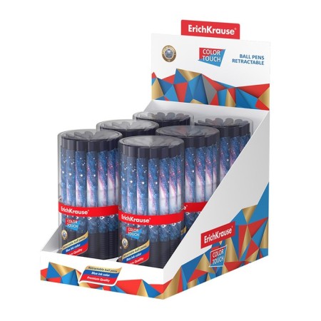 Handle Ball machine gun. Erichkrause Colortouch Space, node 0.7 mm, flu, blue ink-6