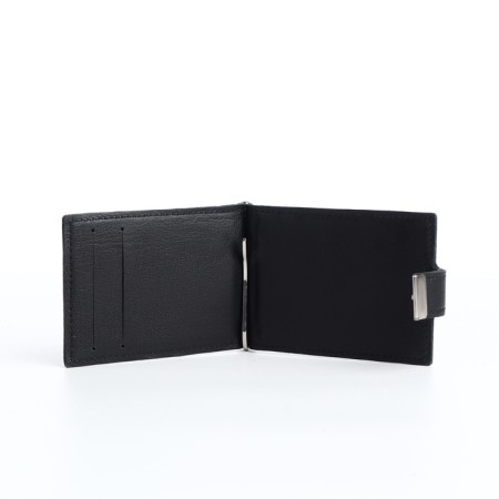 Clip for bills on a button, black color-3
