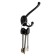Furniture hook Cappio Line, two -rod, black