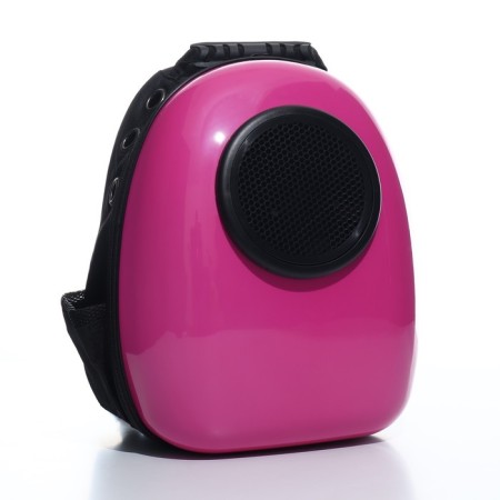 A backpack for carrying animals with a viewing window, 32 x 25 x 42 cm, purple-8