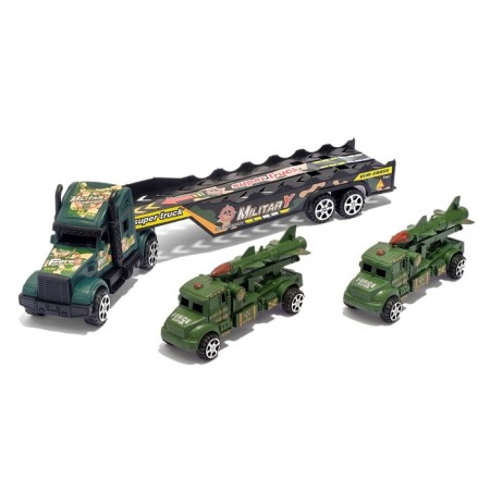 Truck inertial "tractor", with 2 machines, MIX colors-3
