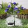 Garden lamp on the solar battery "Bush rose", 62 cm, 28 LED, glow warm white