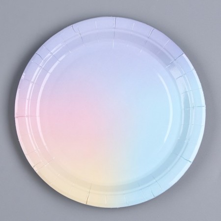 Paper “Gradient” plate, set of 6 pcs.
